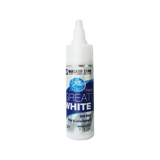 Walker Tape Great White (4oz) - Adhesivo Líquido Hipoalergénico para Prótesis Capilares Masculinas - Máxima Fijación, Base Acuosa.